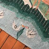 Vintage Egyptian Tapestry Ramsès Wissa Wassef circa 1960