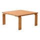 Coffee table in pine and oak, 1960s