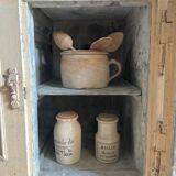 Ancien meuble glacière en bois