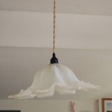 Large glass "flower" pendant light