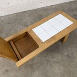 Sixties design coffee table in oak