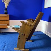 Theater chairs of the 60s in wood of czech origin