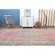 1970s Vintage Persian Handmade Wool Cotton Pink Area Rug 290x393
