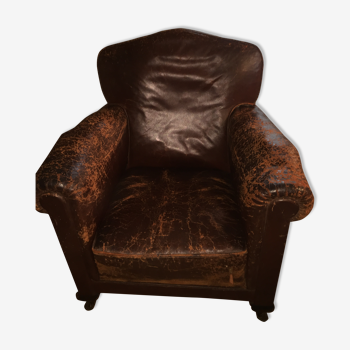 Fauteuil club cuir