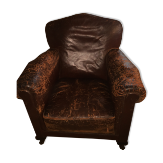 Leather Club armchair