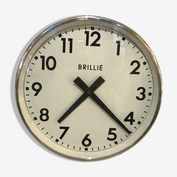 Industrial Brillie clock 25 cm functional vintage
