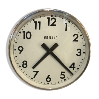 Industrial Brillie clock 25 cm functional vintage