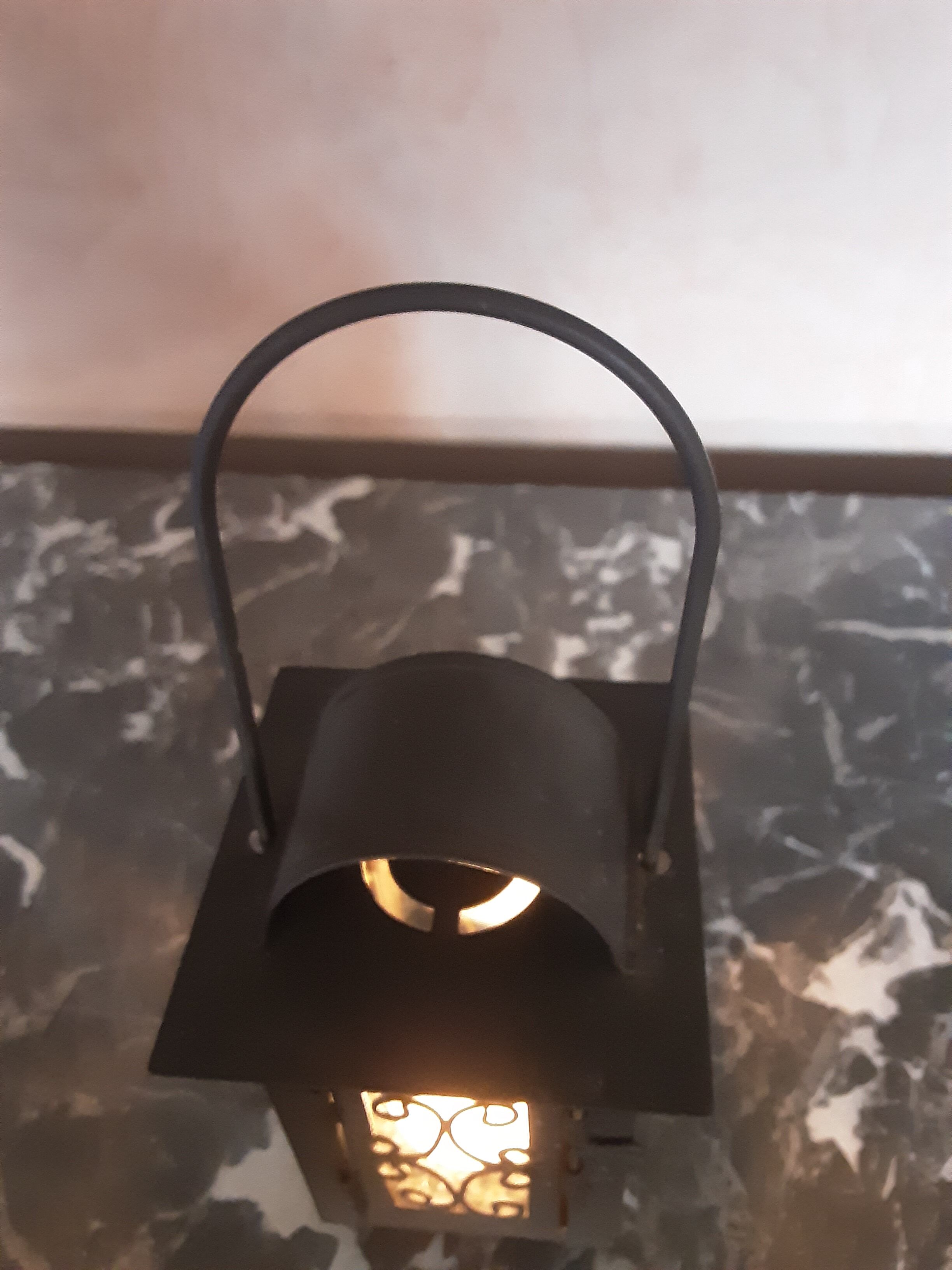 Metal glass lantern  year 85