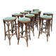 Set of 11 bar stools from the 1960s.