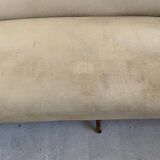 Large Vintage late 1940s Mid-century Modern Danish style Wingback Sofa