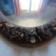 Important wooden wall mirror with stucco in Art Deco style/period - 65 x 44 cm