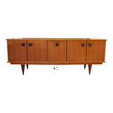 Teak and leather sideboard by Malora, 1955