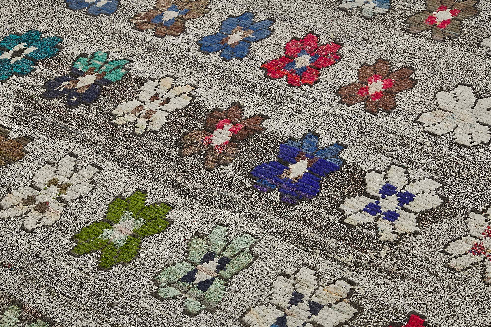Handwoven Turkish Recycled Boho Rug 272 cm x 340 cm