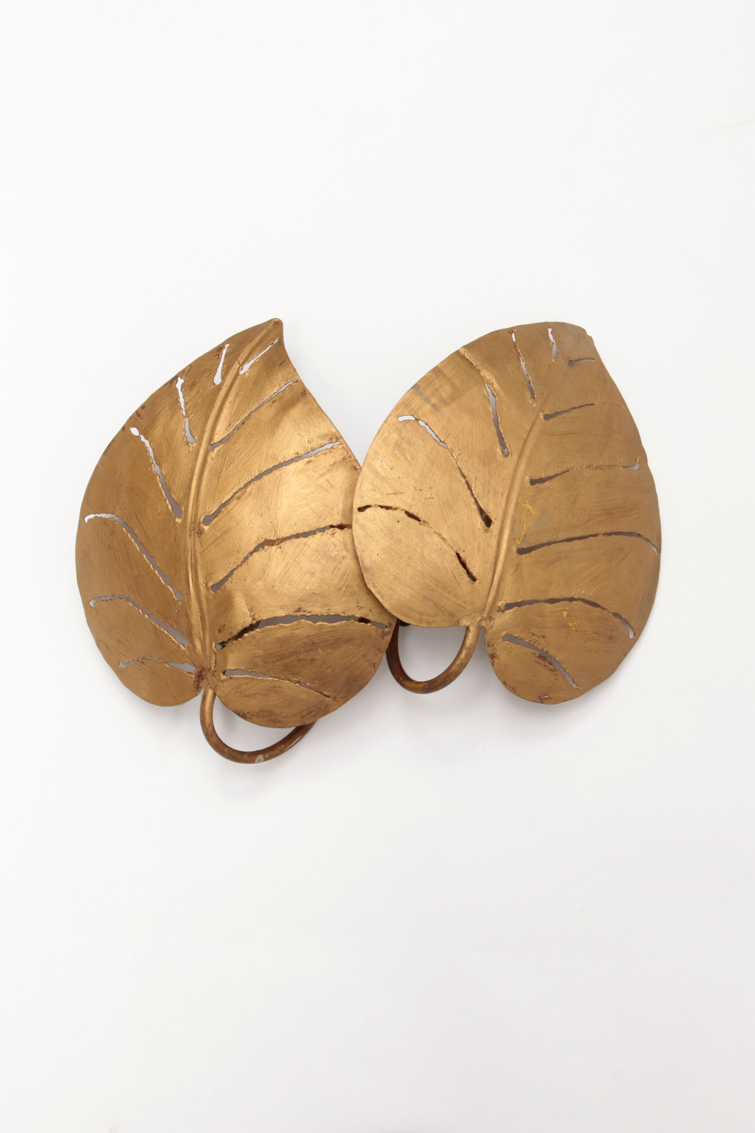 Applique italienne à feuilles tropicales, 1970