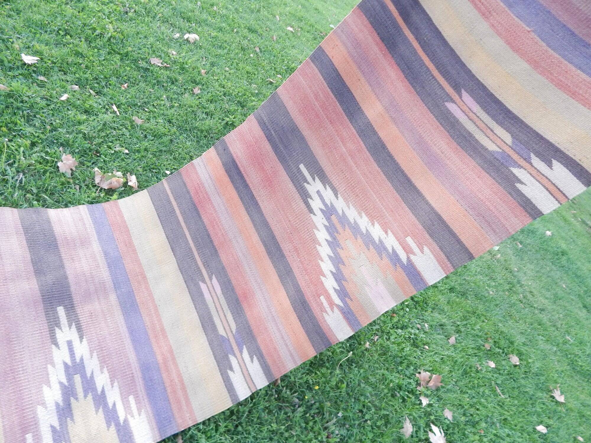 Vintage Turkish hallway rug 79x235 cm