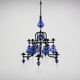 Glass chandelier, Erik Höglund, Boda Glasbruk & Smide, Sweden, 1970