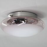 1970s Glass Ceiling Light, Italy