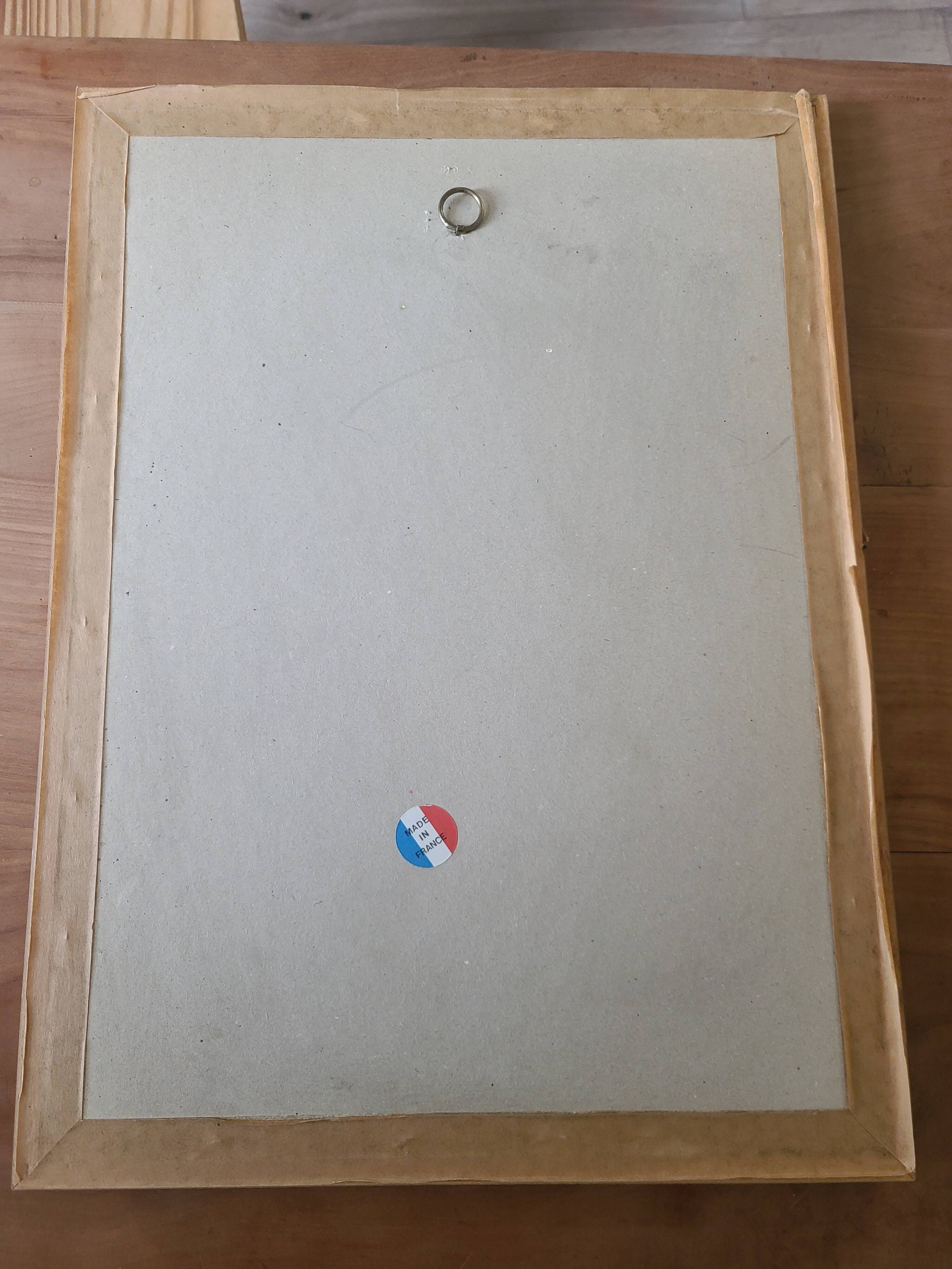 Magnificent Print (Lithograph/Watercolor) Provençal Village Scene