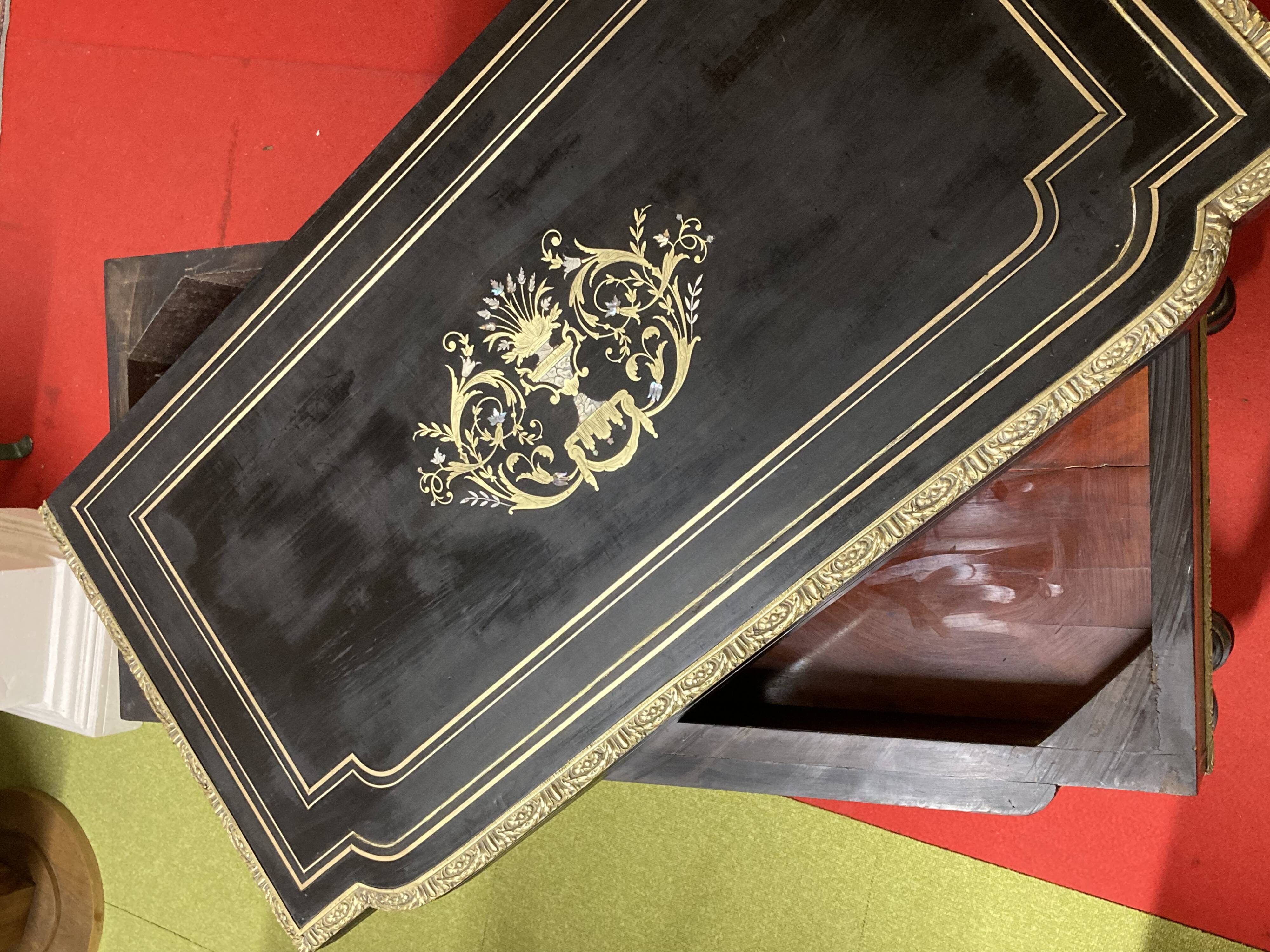 Console de jeu pliante d'époque Napoléon III