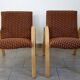 Pair of Bow Wood armchairs by Steiner, 1950s