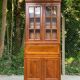 Louis Philippe donkey back secretary in solid wood, 20th century