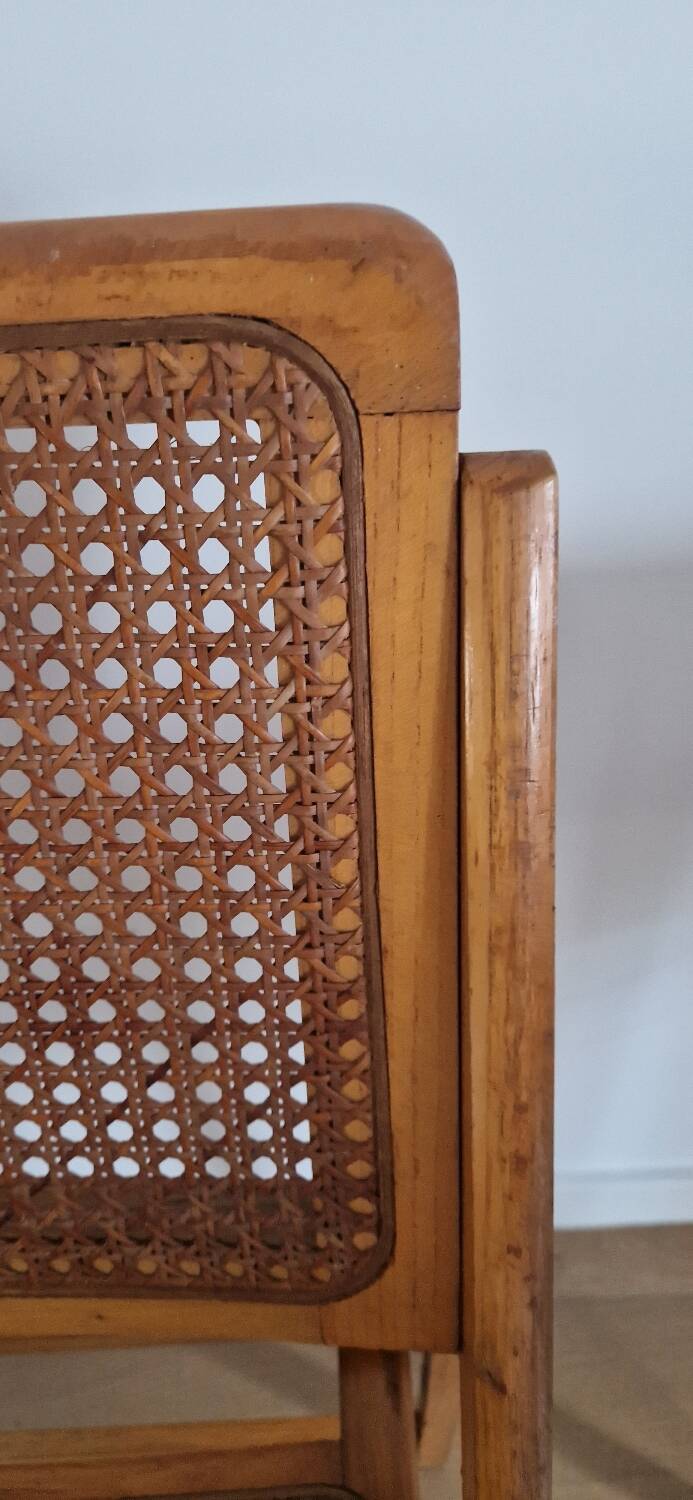 Cannage folding chair 1970