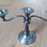 Candlesticks 3 branches silver