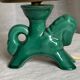 Petite lampe céramique style Valauris vintage 1960 en forme de cheval