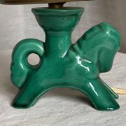 Small ceramic lamp in Valauris vintage style from the 1960s in the shape of a horse.
