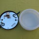 Ceiling lamp or wall lamp porthole Hoffmeister Leuchten bakelite and glass