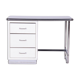 Bauhaus Writing Desk, Steel, Glass, Germany, 1940s