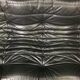 Black leather three seater sofa Togo by Ligne Roset