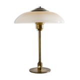Danish Mid Century Brass Glass Desk Table Lamp Fog & Mørup, 1950s