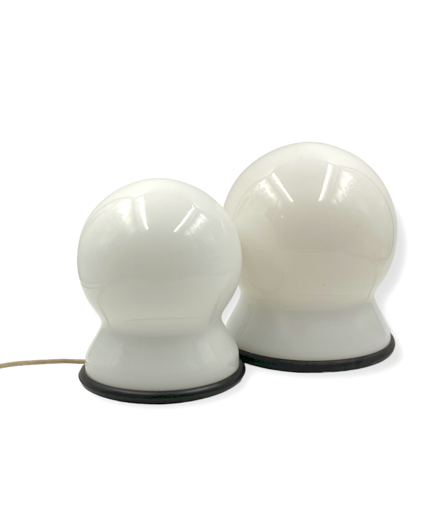 Sergio Asti, Set of 2 "Scafandro" Table Lamps, Candle, Italy 1970s