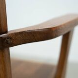 Set of two oak lounge chairs