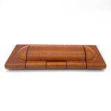 Solid teak box, edwood design, circa 1980, made in France