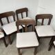 Set of 6 brutalist chairs from the 1940s