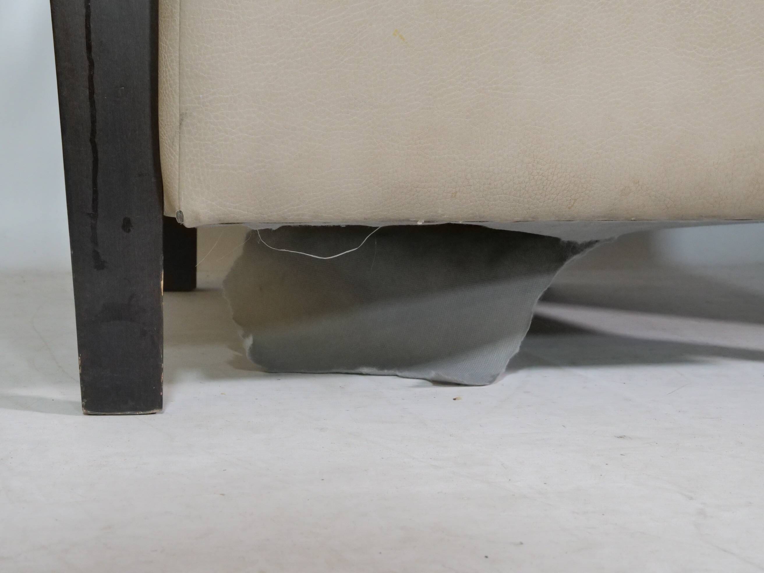 Franz Fertig Dresden leather armchair design, set of 5, 1960s