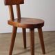 Chaise en acajou par Christian Durupt - Méribel - 1960