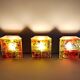 3 x Raak coloured glass wall sconces lamps Willem van Oyen