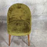Vintage moumoute chair set