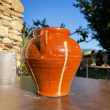 Ancient terracotta pottery jar