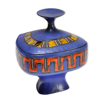Mid-Century Italian Lidded Ceramic Pot by Marcello Fantoni, 1950s