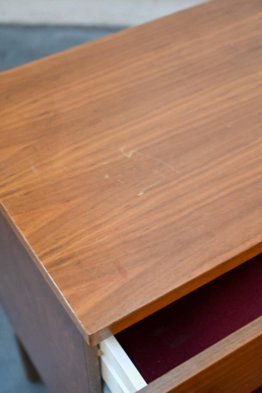 Vintage teak veneer sideboard