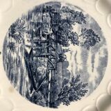 Assiettes paysages bleu de delft
