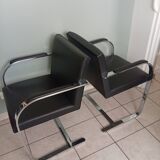 Set of 4 BRNO chairs, Mies Van Der Rohe, Knoll lot