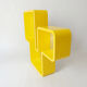 2000 vintage design lacquered wooden wall shelf