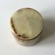 Ancienne boîte ronde onyx laiton vintage
