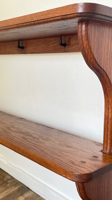 VINTAGE Solid Oak SHELF