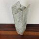 1960s frosted molded glass wall sconce